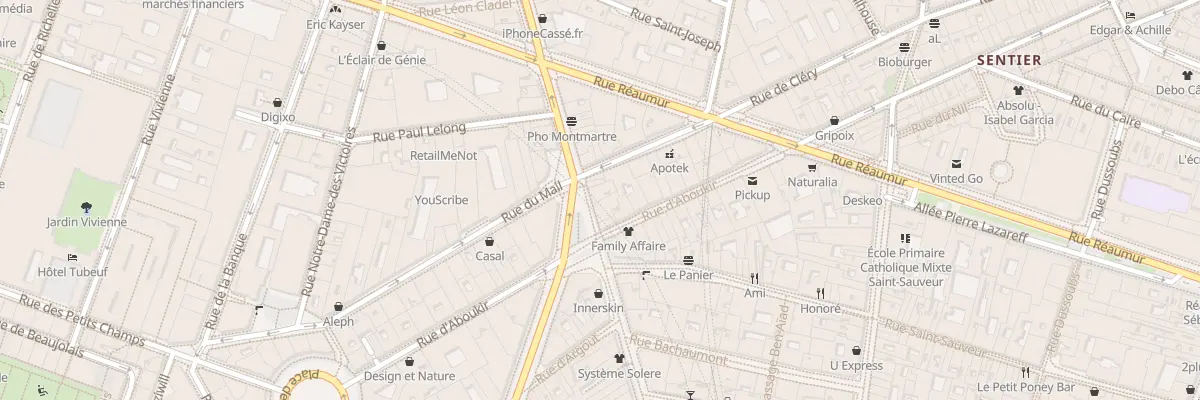 Plan du 98 Rue Montmartre à Paris 2e Arrondissement