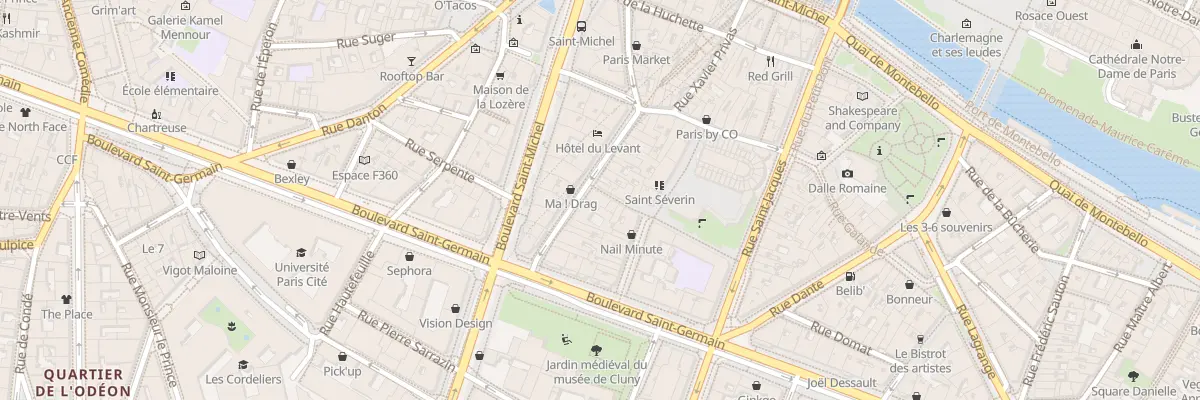 Plan du 43 Rue de la Harpe à Paris 5e Arrondissement