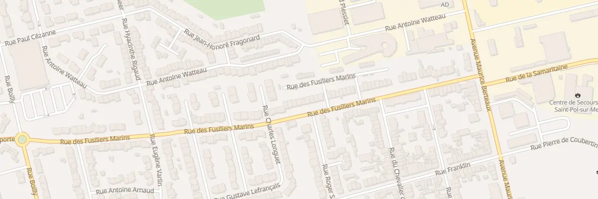Plan du 70 Rue des Fusiliers Marins Sp à Dunkerque
