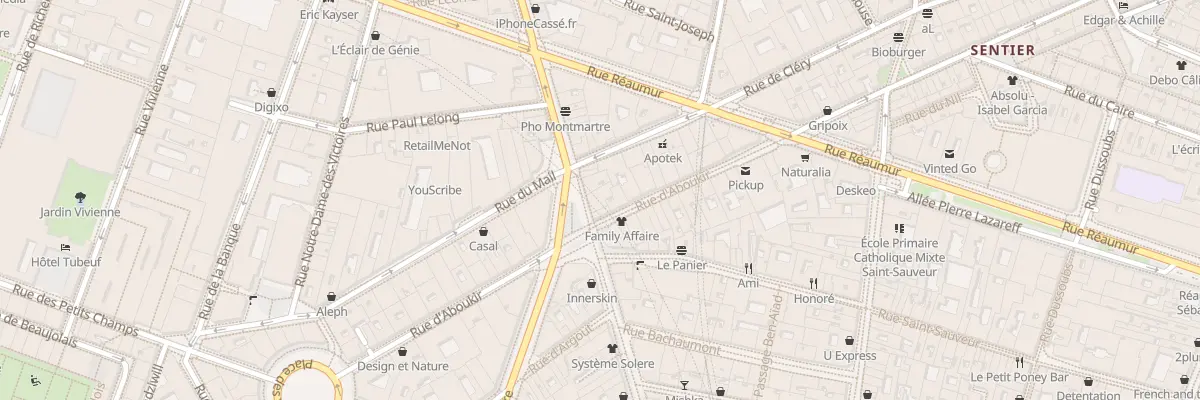 Plan du 94 Rue Montmartre à Paris 2e Arrondissement