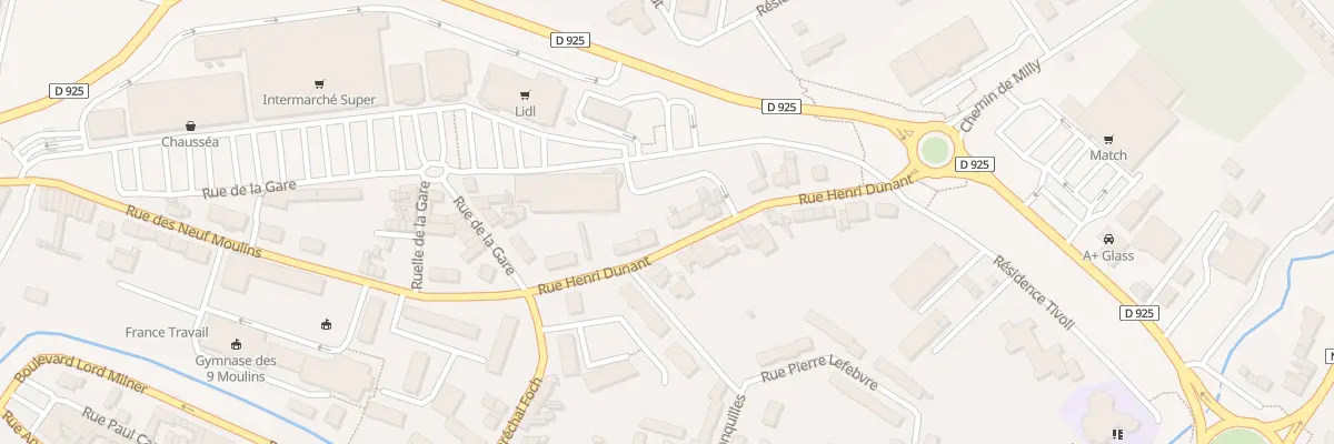 Plan du 8 Rue Henri Dunant à Doullens
