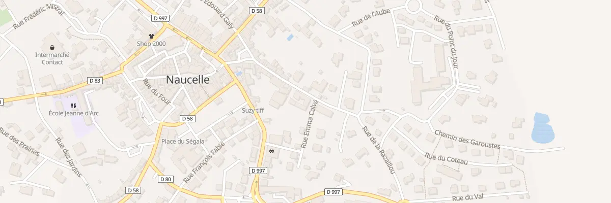Plan du 18 Rue de la Razaillou à Naucelle