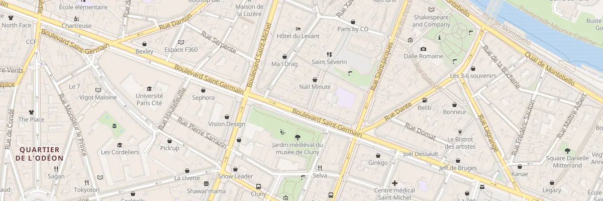 Plan du 92 Bd Saint-Germain à Paris 5e Arrondissement
