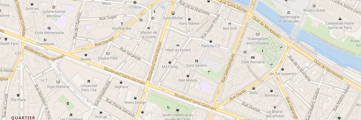 Plan du 39 Rue de la Harpe à Paris 5e Arrondissement