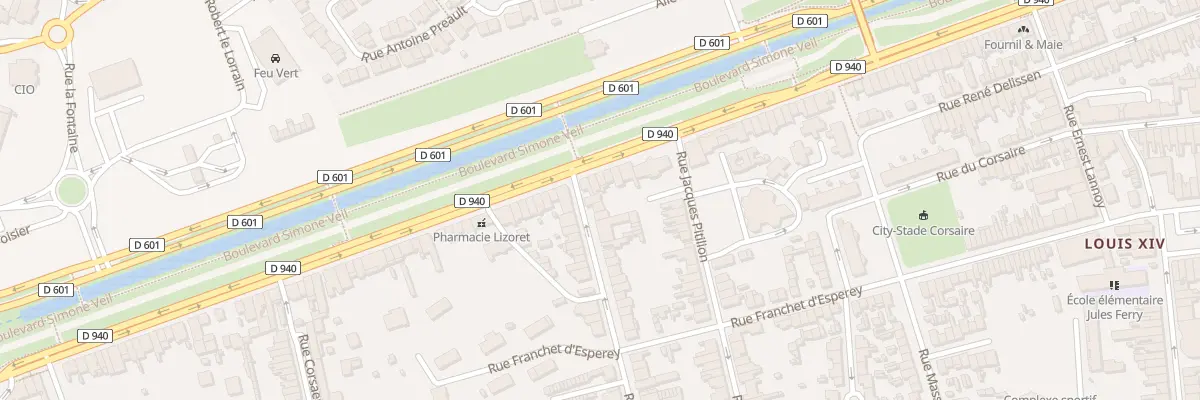 Plan du 3 Rue Deschamps à Dunkerque