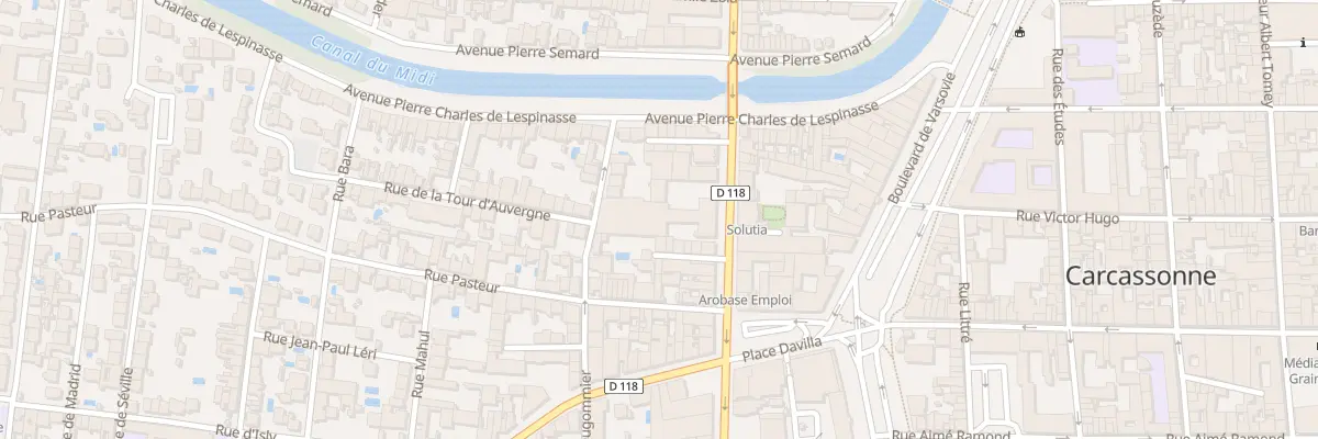 Plan du 47 All d’Iéna à Carcassonne