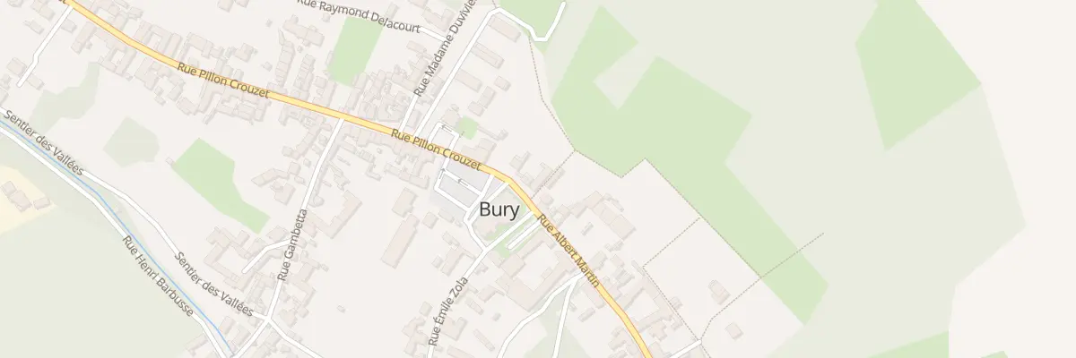Plan du 1 Rue Albert Martin à Bury