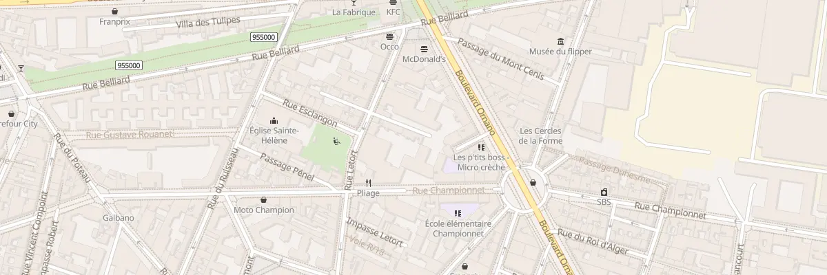Plan du 5 Imp Saint-François à Paris 18e Arrondissement