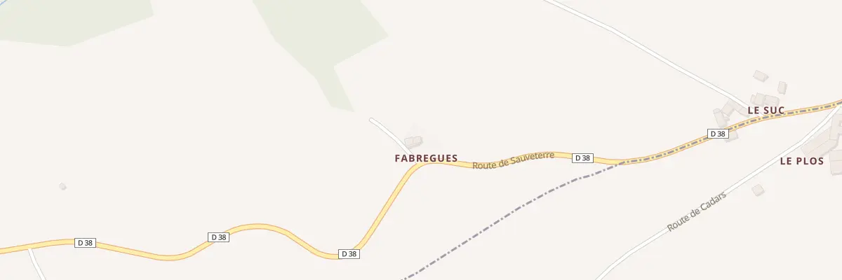 Plan du 5090 Fabregues à Gramond
