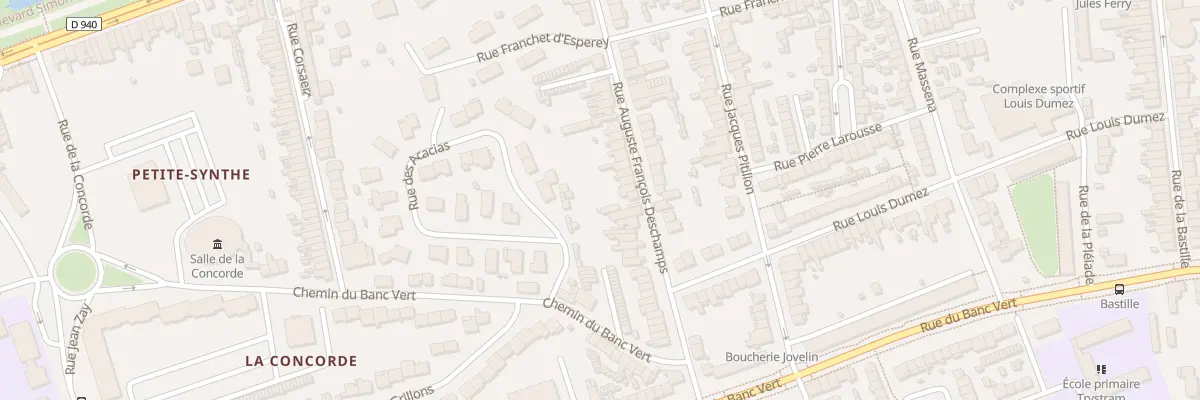 Plan du 68 Rue Deschamps à Dunkerque