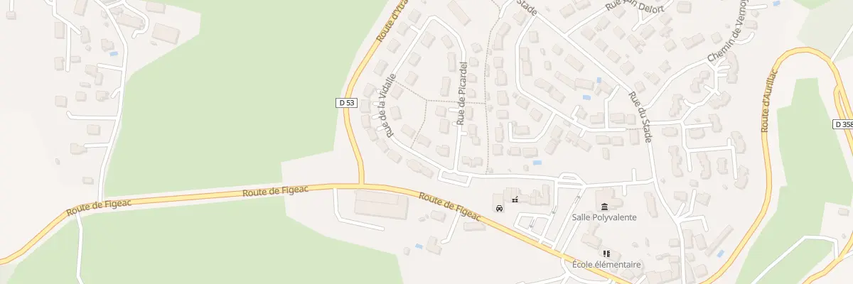 Plan du 8 Rue de la Vidalie à Sansac-de-Marmiesse