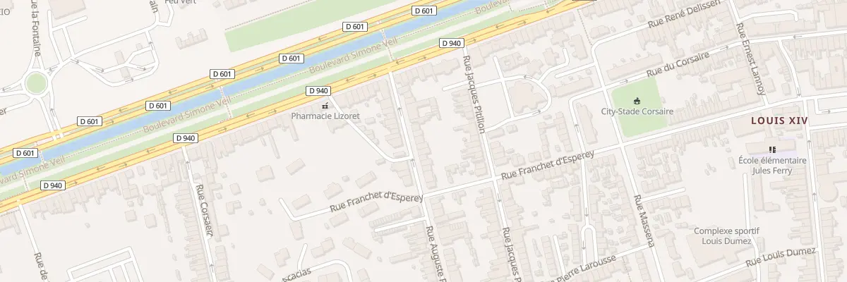 Plan du 19 Rue Deschamps à Dunkerque