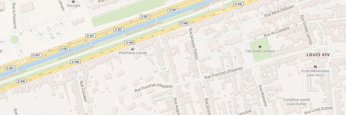 Plan du 15 Rue Deschamps à Dunkerque