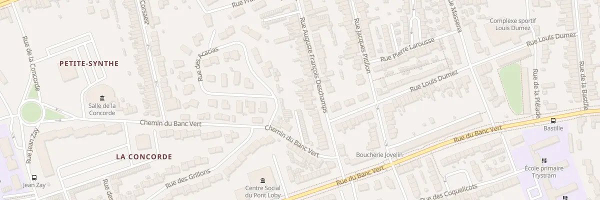 Plan du 82 Rue Deschamps à Dunkerque