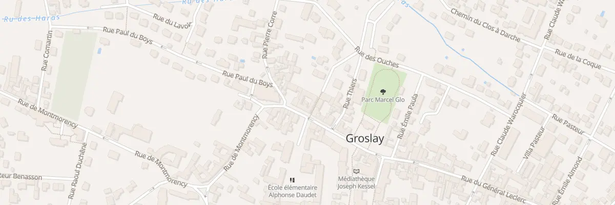 Plan du 5 Rue du Général Leclerc à Groslay