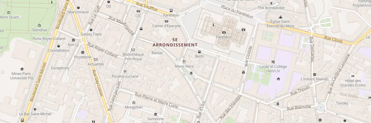Plan du 17 Rue des Fossés Saint-Jacques à Paris 5e Arrondissement