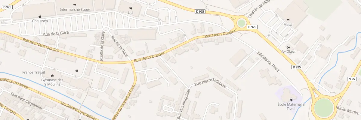Plan du 5 Rue Henri Dunant à Doullens
