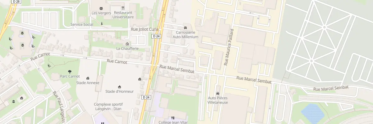 Plan du 5 Rue Marcel Sembat à Villetaneuse