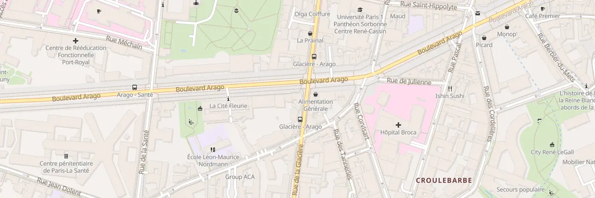 Plan du 53B Bd Arago à Paris 13e Arrondissement