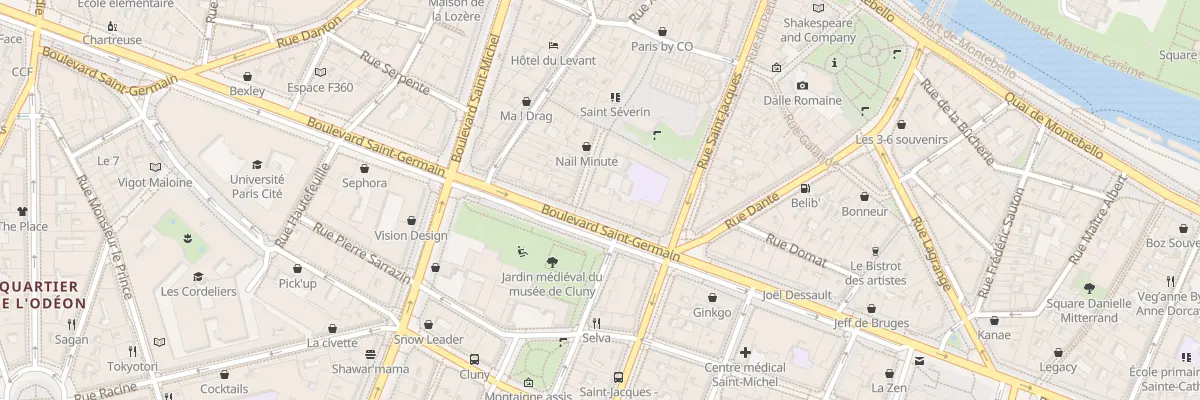 Plan du 90 Bd Saint-Germain à Paris 5e Arrondissement