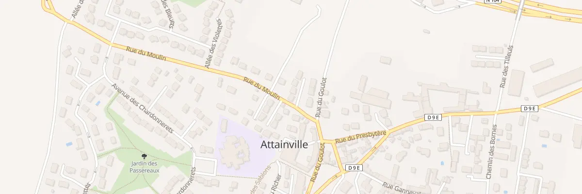 Plan du 1 All du Colombier à Attainville