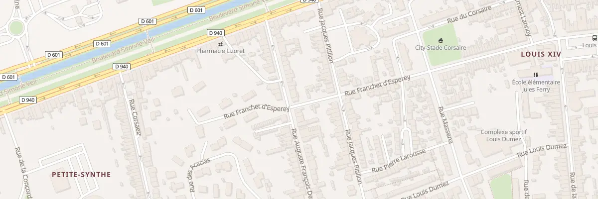 Plan du 35 Rue Deschamps à Dunkerque