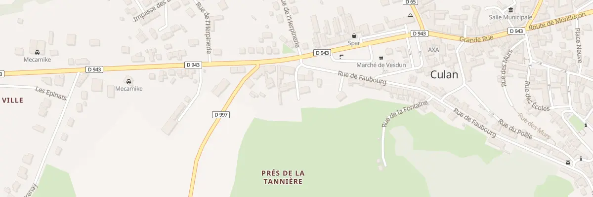 Plan du 2 Imp de la Taniere à Culan