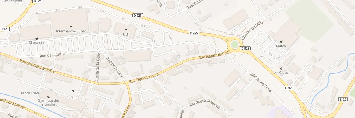 Plan du 12B Rue Henri Dunant à Doullens