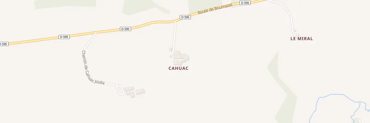 Plan du 5191 Cahuac à Goutrens