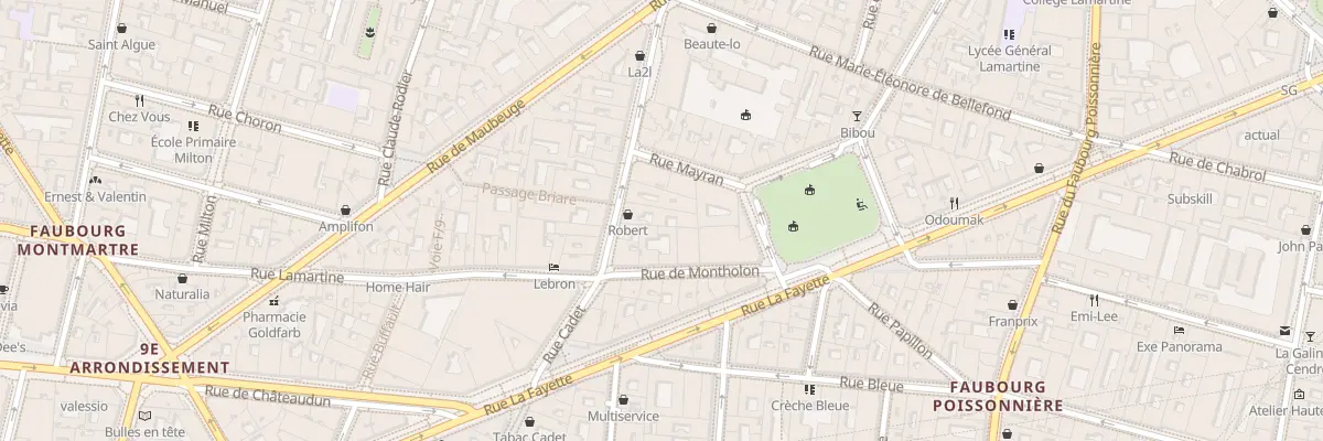 Plan du 8 Rue Marguerite de Rochechouart à Paris 9e Arrondissement