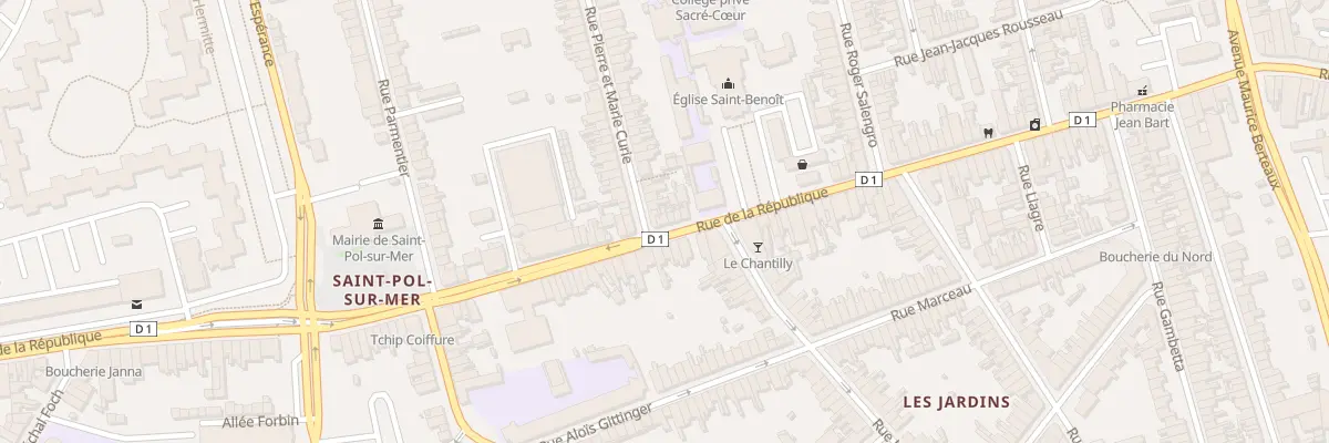 Plan du 224 Rue de la Republique Saint Pol à Dunkerque
