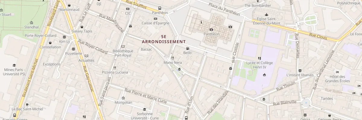 Plan du 19 Rue des Fossés Saint-Jacques à Paris 5e Arrondissement