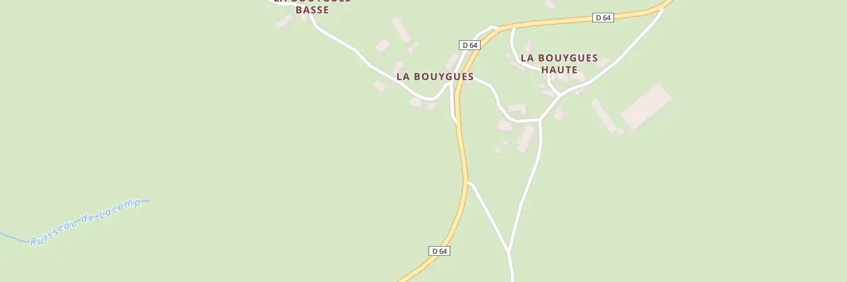 Plan du 1 Ham de la Bouygues Basse à Crandelles