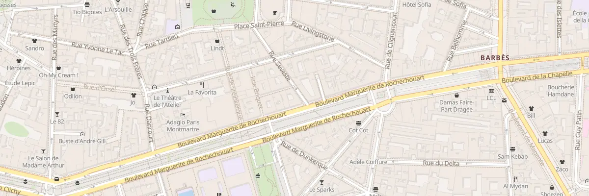 Plan du 58 Bd Marguerite de Rochechouart à Paris 18e Arrondissement
