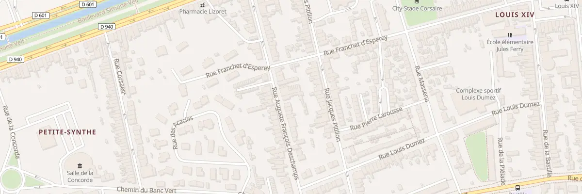 Plan du 53 Rue Deschamps à Dunkerque
