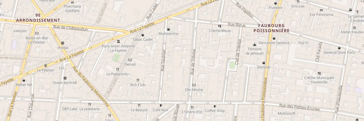 Plan du 35 Rue de Trévise à Paris 9e Arrondissement