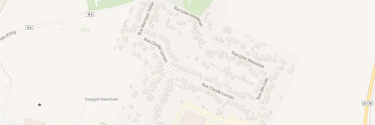 Plan du 25 Rue Claude Lorrain à Morangis
