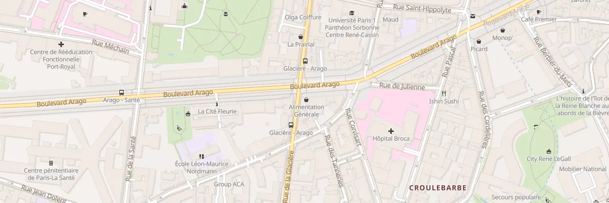 Plan du 53 Bd Arago à Paris 13e Arrondissement