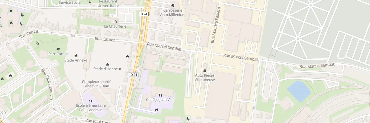 Plan du 22 Rue Marcel Sembat à Villetaneuse