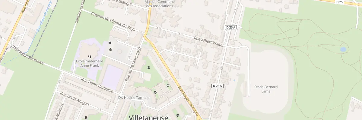 Plan du 6 Rue Maurice Utrillo à Villetaneuse