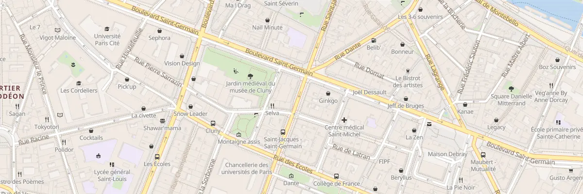 Plan du 34 Rue Saint-Jacques à Paris 5e Arrondissement