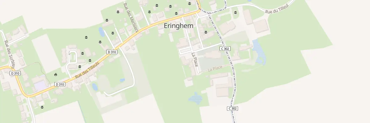 Plan du 24 Vc La Place à Eringhem