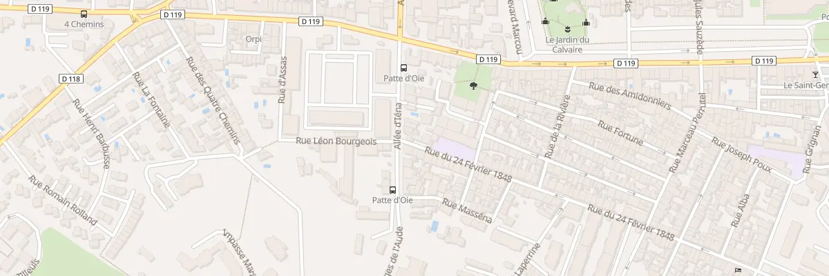 Plan du 86B Rue Vingt-Quatre Fevrier à Carcassonne