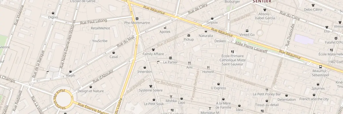 Plan du 28 Rue Léopold Bellan à Paris 2e Arrondissement