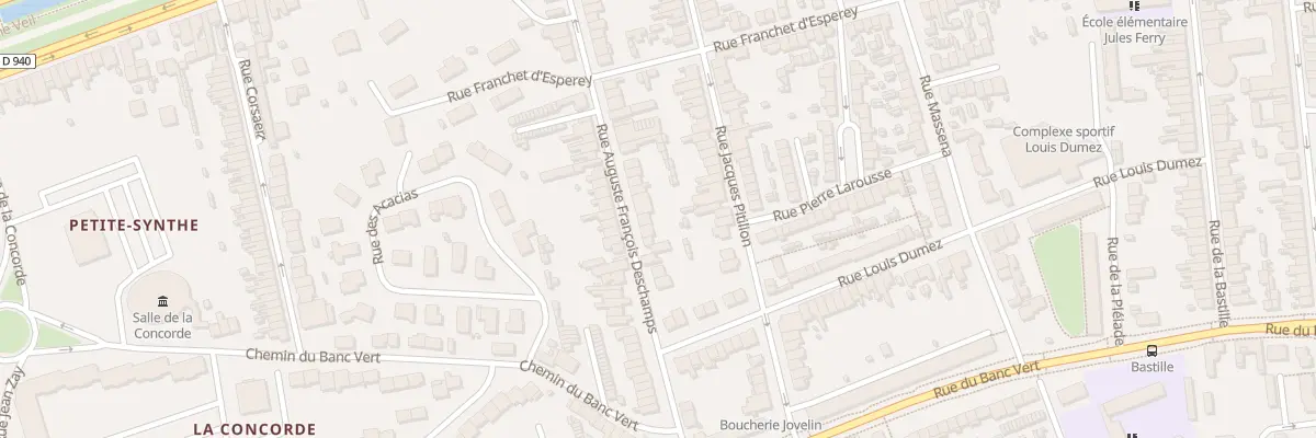 Plan du 75 Rue Deschamps à Dunkerque