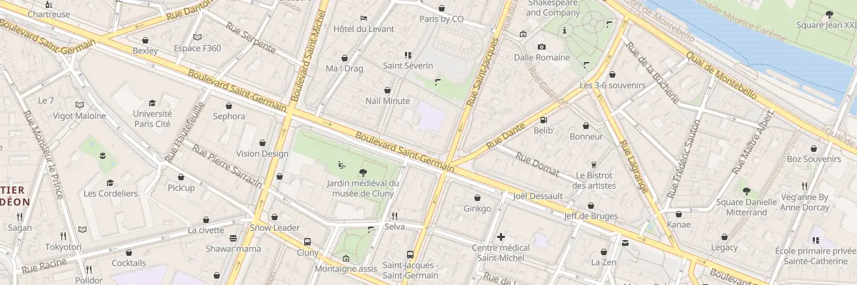 Plan du 86 Bd Saint-Germain à Paris 5e Arrondissement
