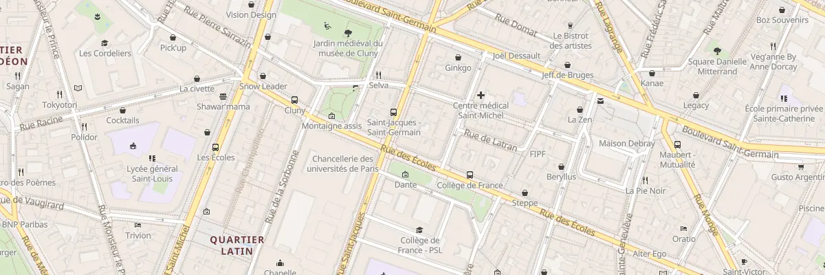Plan du 75 Rue Saint-Jacques à Paris 5e Arrondissement