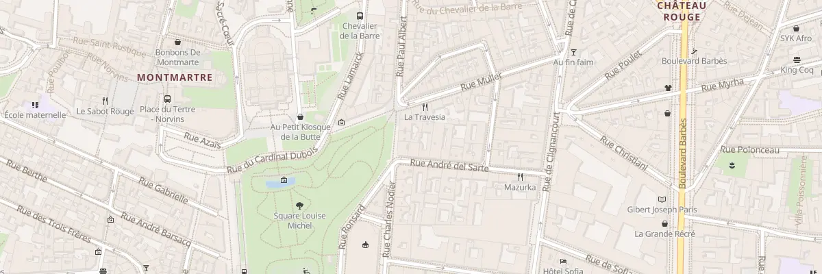 Plan du 4 Rue Paul Albert à Paris 18e Arrondissement