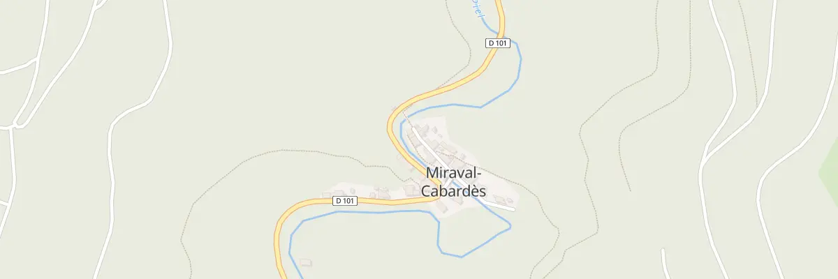 Plan du 1 Le Village à Miraval-Cabardès