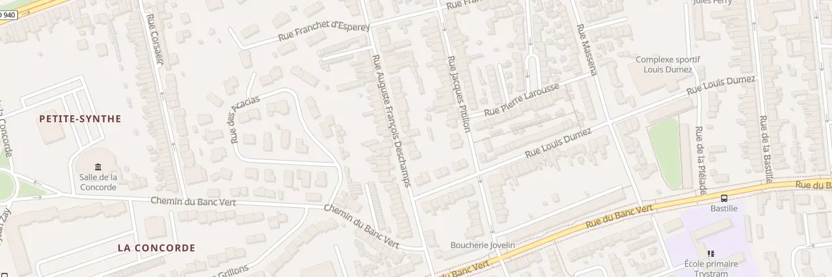 Plan du 83 Rue Deschamps à Dunkerque